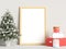 Christmas Decoration Poster Frame Mockup