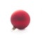 Christmas decoration : red ball isolates on white