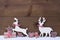 Christmas Decoration, Reindeer Couple In Love