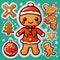 Christmas decoration sticker pattern anime