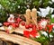 Christmas decoration tree red balls candles