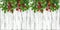 Christmas decoration Winter holidays border