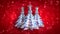 Christmas decoration xmas tree loop res glitter v4