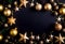 Christmas decorations in black and gold: Baubles