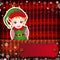 Christmas decorations on handmade knitted background
