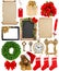 Christmas decorations, ornaments, flowers and gifts