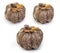 Christmas decorations, Rustic pumpkin isolated on a white background, Clipping path included, Halloween decoration
