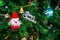 Christmas decorations,Santa Claus on the Christmas tree