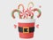 Christmas decorations Santa cup, Christmas theme elements