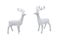 Christmas deer figurine isolated on white background