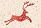 Christmas deer illustration