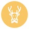 Christmas, deer, rudolf Isolated Vector icon which can easily modify or edit