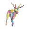 Christmas Deer trendy hipster style geometric