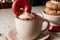 Christmas Delights A Festive Cup of Joyful Flavors.AI Generated