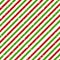 Christmas diagonal striped red and green lines on white background with snow texture, Vector