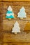 Christmas different form cookies winter selebration background.