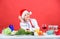 Christmas dinner idea. Cooking for family. Healthy christmas holiday recipes. Easy ideas for christmas party. Woman chef