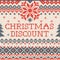 Christmas discount: Scandinavian or russian style knitted embroidery pattern