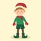 Christmas Elf Boy Cartoon