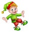 Christmas Elf Cartoon Character