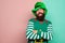 Christmas elf. Elf concept. Traditions or customs. Happy celebration. Bearded elf. Winter carnival. St Patricks day