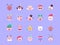 Christmas Emoji Vector Set