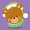 christmas faces bear 04