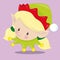 christmas faces female elf blonde 05