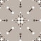 Christmas Fair Isle brown white vbeige seamless pattern