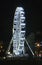 Christmas ferris wheel at Moravian square at advent time on December in Brno