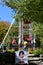 Christmas Ferris Wheel at Santas Village amusement park in Jefferson, New Hampshire