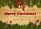 Christmas festive background with decorations