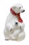 Christmas figurine polar bear and teddy-bear.