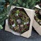 Christmas fir tree wreath decorate