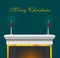 Christmas Fireplace Mantle Background