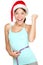 Christmas fitness woman