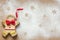 Christmas food background with gingerbread man