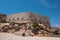 Christmas fort in Cartagena, Murcia, Spain.