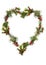 Christmas frame - floral heart