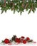 Christmas frame red lollypops four-fifths3