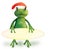 Christmas frog - illustration