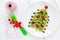 Christmas fun food idea for kids berry fruit Christmas tree for