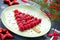 Christmas fun food idea for kids - raspberry Christmas tree