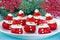 Christmas fun food idea - strawberry Santa Claus, healthy and de