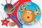 Christmas fun food for kids - santa reindeer pancake for creative and healthy breakfast