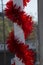 Christmas Garland Wrapped around Pole