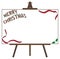 Christmas Giant Blank Canvas on Easel