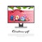 Christmas Gift Concept Template Poster With Computer Monitor And Holiday Decorations New Year Sales On Gadgets Banner