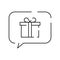 Christmas Gift line icon. Linear simple web icons such as discount coupons, buy and send gift vector stroke. Shopping