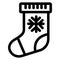 Christmas, gift, presents, sock Isolated Vector icon which can easily modify or edit